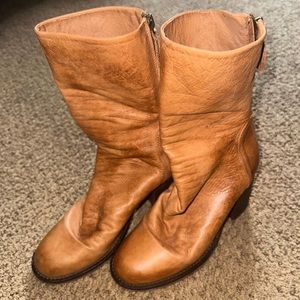 Free People Elle Block Heel Boot - Tan